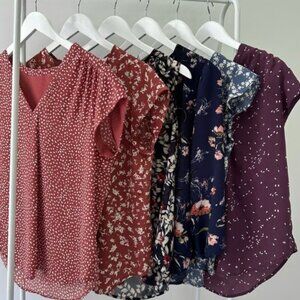 FUN 2 FUN Stitchfix Floral / Patterned Women's Blouse Clothing Medium Bundle